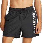 Calvin Klein Badbyxor Medium Swim Shorts Intense Power Svart polyester...