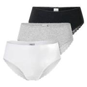 Schiesser Trosor 3P Modern Brazillian Slips Flerfärgad bomull 36 Dam