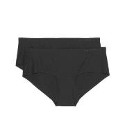 Marc O Polo Elastic Panty Trosor 2P Svart Large Dam