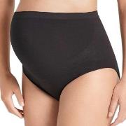 Anita Seamless Maternity Briefs Svart polyamid X-Large Dam