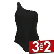 Damella Alyssa Wavy Swimsuit Svart 42 Dam