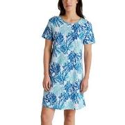 Calida Coastal Dreams Sleepshirt Vit Mönster bomull X-Small Dam