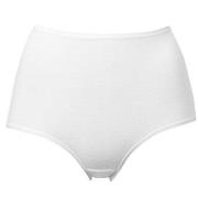 Trofe Cotton Midi With Elastan Trosor Vit bomull Large Dam