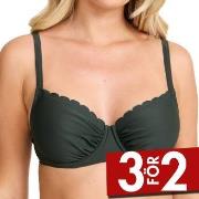 Damella Grace Wavy Bikini Bra Mörkgrön F/G 46 Dam