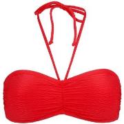 Damella Olivia Textured Padded Bikini Bra Röd nylon 42 Dam