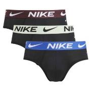 Nike Kalsonger 3P Dri-Fit Essential Micro Hip Brief Svart/brun bomull ...