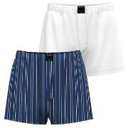 Björn Borg Kalsonger 2P Cotton Stretch Woven Boxer Shorts Blå/Vit bomu...