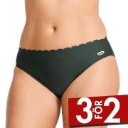 Damella Emily Wavy Bikini Brief Mörkgrön 44 Dam
