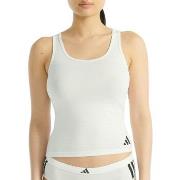 Adidas Sport Active Essentials 3 Stripes Tank Top Vit bomull X-Large D...