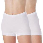 Schiesser Trosor 2P Original Classics Fine Rib Shorts Vit bomull 52 Da...