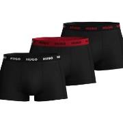 HUGO Kalsonger 3P Triplet Trunk Svart 992 bomull Large Herr