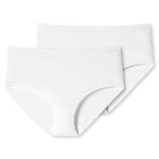 Schiesser Trosor 2P 95-5 Organic Cotton Midi Briefs Vit bomull 3XL Dam