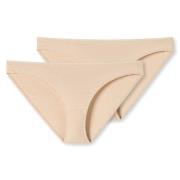 Schiesser Trosor 2P 95-5 Organic Cotton Mini Briefs Beige bomull X-Lar...