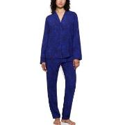 Triumph Boyfriend Fit Pyjama Mörkblå viskos 44 Dam