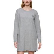 Triumph Long Sleeve Nightdress Grå bomull 36 Dam