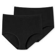 Schiesser Trosor 2P 95-5 Organic Maxi Svart bomull 3XL Dam