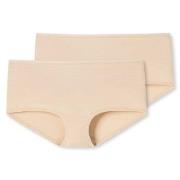 Schiesser Trosor 2P 95-5 Organic Shorts Beige bomull X-Large Dam