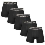 Salming Kalsonger 5P Soft Cotton Boxers With Logo Svart bomull XX-Larg...