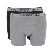 Armani Endurance Boxer Kalsonger 2P Svart/Grå bomull X-Large Herr