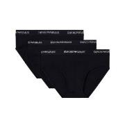 Armani Stretch Jersey Briefs Kalsonger 3P Svart bomull Large Herr