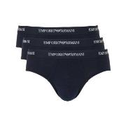 Armani Stretch Jersey Briefs Kalsonger 3P Marin bomull Large Herr