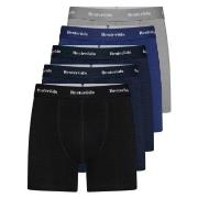 Resteröds Kalsonger 5P Kalle Bamboo Boxer Svart/Blå 2XL Herr