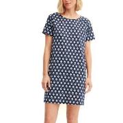 Calida Daylight Dreams Short Sleeved Nightdress Marin bomull Small Dam