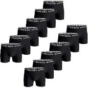 Björn Borg Kalsonger 12P Cotton Stretch Boxer 1718 Helsvart bomull X-L...