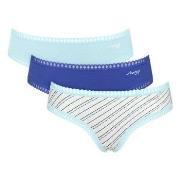 Sloggi Trosor 3P GO Crush Hipster Briefs Blå Mönstrad bomull X-Small D...