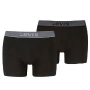 Levis Kalsonger 2P Men Twill Boxer Brief Svart/Grå bomull Small Herr
