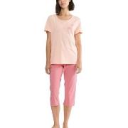Triumph PK 02 Capri Pyjama Set Rosa bomull 42 Dam