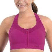 Anita BH Active Front Zip Sports Bra Mörkrosa nylon X-Small Dam