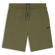 BOSS Waffle Nightwear Shorts Grön/Khaki X-Large Herr