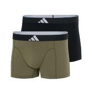 adidas Kalsonger 2P Active Flex Cotton Body Trunk Svart/Grön bomull XX...