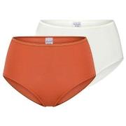 Schiesser Trosor 2P Modal Essentials Midi Slips Orange/Vit modal 48 Da...