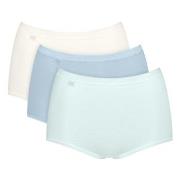 Sloggi Trosor 3P Basic Plus Maxi Colored Grå bomull 56 Dam