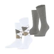 Burlington Strumpor 2P Everyday Mix Cotton Sock Vit Strl 40/46 Herr