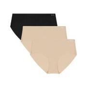 Under Armour Trosor 3P Pure Stretch No Show Hipster Svart m Beige X-Sm...