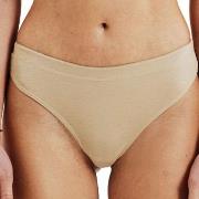 Bread and Boxers Cotton Thong Trosor 2P Beige ekologisk bomull Large D...