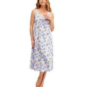 Calida Coastal Dreams Nightdress Vit/Blå bomull Large Dam