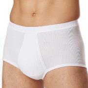 Schiesser Kalsonger Classic Brief With Fly 3XL-4XL Vit bomull 4XL Herr