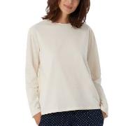 Schiesser Women Mix and Relax Long Sleeved Shirt Creme bomull 44 Dam