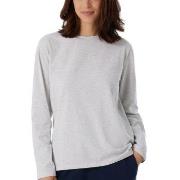 Schiesser Women Mix and Relax Long Sleeved Shirt Ljusgrå bomull 36 Dam