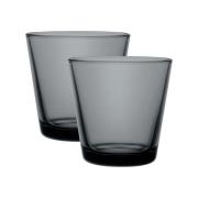 iittala - Kartio Glas 21 cl 2-pack Mörkgrå