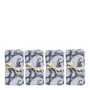 Chamois - Big Paisley Servett 4-pack 50x50 cm Navy Blue