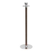 Hilke - Alto Basso Ljusstake 38 cm Förnicklad Mässing & Ek