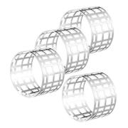 Dorre - Servina Servettringar 4,5 cm 4-pack Silver