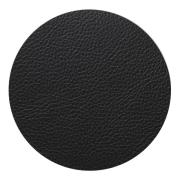 LIND DNA - Leather Serene Circle Glasunderlägg 10 cm Black