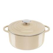 Tefal - Lov Gjutjärnsgryta 5 L Beige