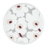 Marimekko - Oiva Unikko Tallrik 25 cm Grå